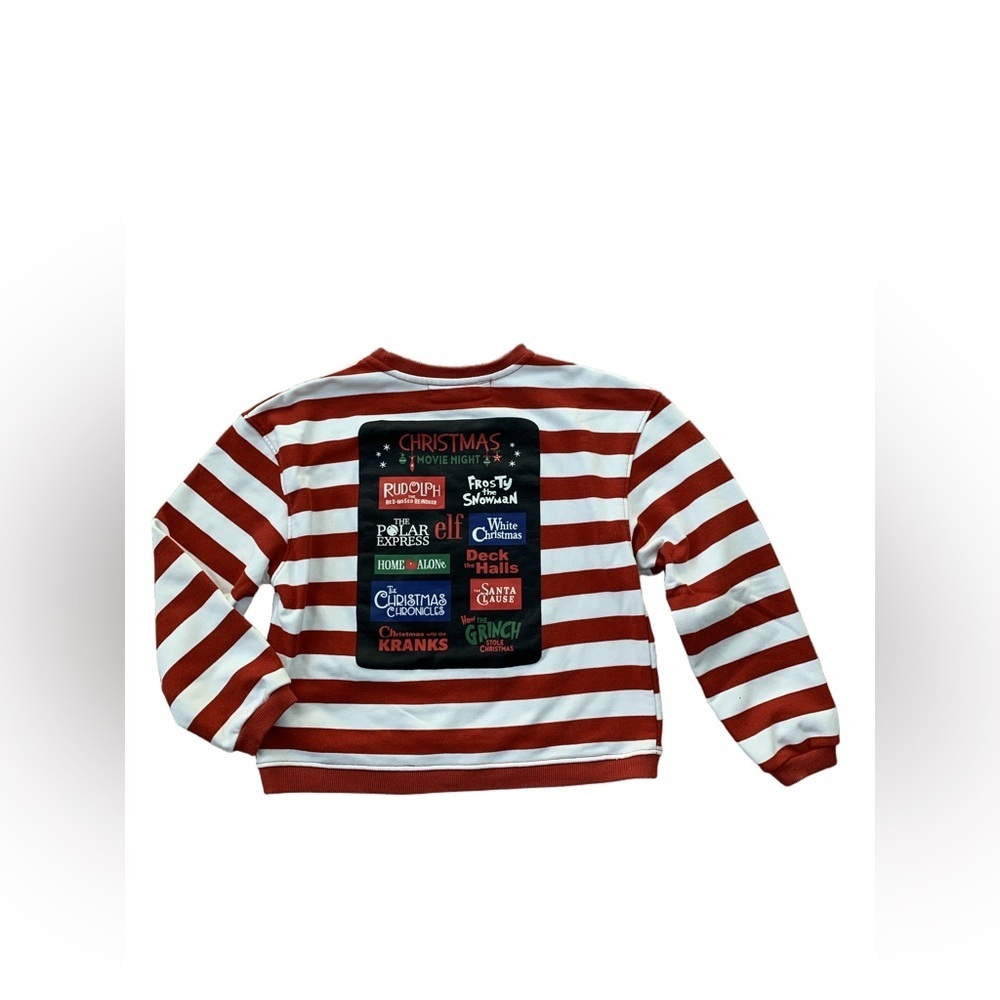 Minimalist Folk Co. Size 8-10 Years Christmas Movie Night Crewneck Sweatshirt